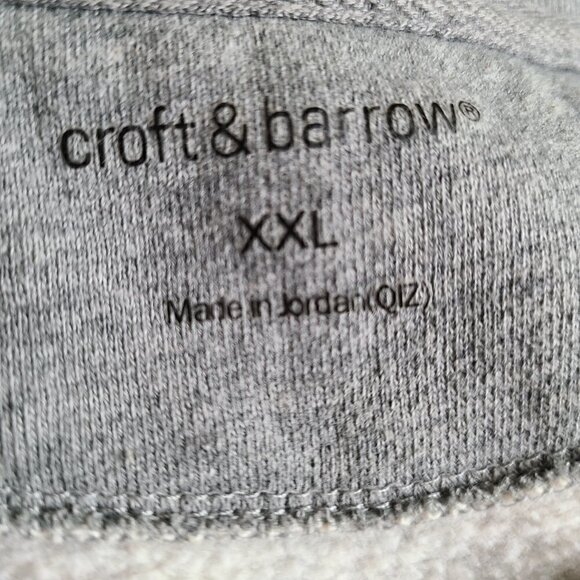 VTG Croft & Barrow Gray USA Bald Eagle Big Patch Pullover Sweater - Picture 7 of 8